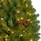 5ft. Pre-Lit Pine & Pinecone Artificial Christmas Wreath
